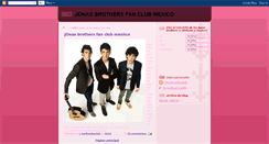 Desktop Screenshot of jobrothersfanclubmexico.blogspot.com