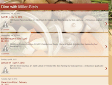 Tablet Screenshot of dinewithmillerstein.blogspot.com