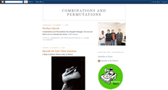 Desktop Screenshot of combinationsandpermutations.blogspot.com