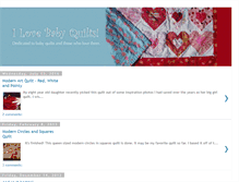 Tablet Screenshot of ilovebabyquilts.blogspot.com