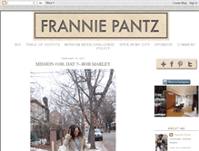 Tablet Screenshot of franniepantz.blogspot.com