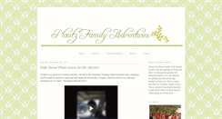 Desktop Screenshot of plautzfamilyadventures.blogspot.com