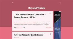Desktop Screenshot of beyondwordsblog.blogspot.com