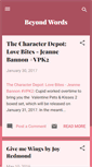 Mobile Screenshot of beyondwordsblog.blogspot.com