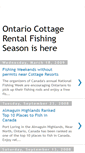 Mobile Screenshot of fishing-ontario-cottages.blogspot.com