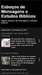 Mobile Screenshot of esbocosdemensagenseestudosbiblcos.blogspot.com