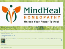 Tablet Screenshot of mindhealhomeoclinic.blogspot.com