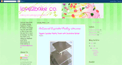 Desktop Screenshot of love2bakeco.blogspot.com