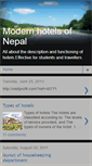 Mobile Screenshot of modernhotelsofnepal.blogspot.com