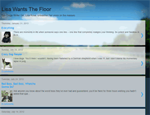 Tablet Screenshot of lisawantsthefloor.blogspot.com