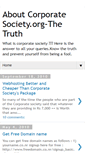 Mobile Screenshot of corporate-society.blogspot.com