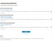 Tablet Screenshot of masterstouchherbs.blogspot.com