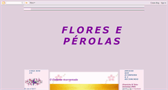 Desktop Screenshot of floreseperolas.blogspot.com
