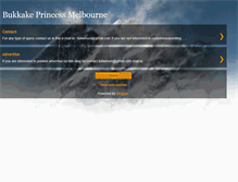 Tablet Screenshot of bukkakeprincessmelbourne.blogspot.com