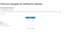 Tablet Screenshot of 2ineffectivewebsites.blogspot.com