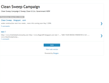 Tablet Screenshot of cleansweepcampaign.blogspot.com