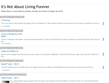 Tablet Screenshot of not-about-living-forever.blogspot.com
