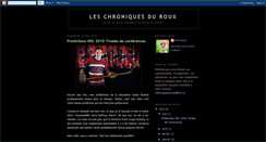 Desktop Screenshot of chroniquesduroux.blogspot.com