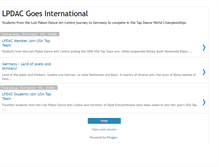 Tablet Screenshot of lpdancearts.blogspot.com