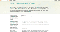 Desktop Screenshot of becomingldsconversionstories.blogspot.com