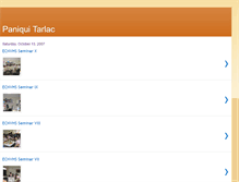 Tablet Screenshot of paniquitarlac.blogspot.com