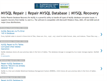 Tablet Screenshot of mysqlrepair.blogspot.com