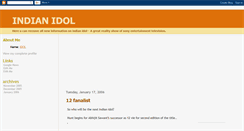 Desktop Screenshot of indianidol-2.blogspot.com