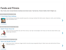 Tablet Screenshot of fandafitness.blogspot.com