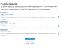Tablet Screenshot of plantingparadise.blogspot.com