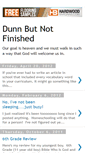 Mobile Screenshot of dunnbutnotfinished.blogspot.com