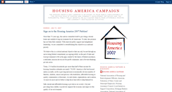 Desktop Screenshot of housingamerica.blogspot.com