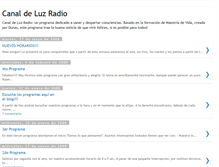 Tablet Screenshot of canaldeluzradio.blogspot.com