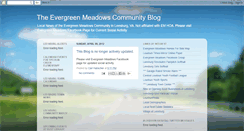 Desktop Screenshot of evergreenmeadows.blogspot.com