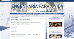 Desktop Screenshot of engenhariaparaavida.blogspot.com