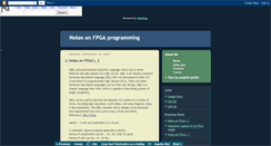 Desktop Screenshot of fpga-notes.blogspot.com