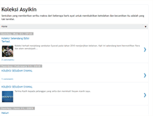 Tablet Screenshot of manik-asyikin.blogspot.com