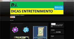 Desktop Screenshot of dicas-entretenimento.blogspot.com