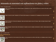 Tablet Screenshot of ade-artesaniamacrameplata.blogspot.com