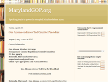 Tablet Screenshot of marylandgop.blogspot.com