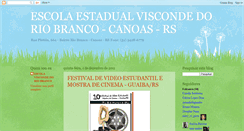 Desktop Screenshot of escolaviscondedoriobranco.blogspot.com