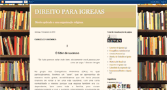 Desktop Screenshot of direitoparaigrejas.blogspot.com