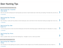 Tablet Screenshot of deerhunting-tips.blogspot.com