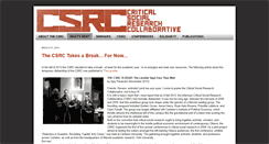Desktop Screenshot of criticalsocialresearchcollaborative.blogspot.com