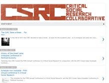 Tablet Screenshot of criticalsocialresearchcollaborative.blogspot.com