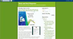 Desktop Screenshot of body-and-soul-magazine.blogspot.com