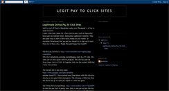 Desktop Screenshot of legitpaytoclicksites.blogspot.com