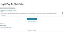 Tablet Screenshot of legitpaytoclicksites.blogspot.com