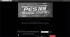 Desktop Screenshot of 2010pes.blogspot.com