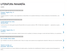 Tablet Screenshot of literaturapanamea.blogspot.com