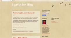 Desktop Screenshot of hiswriter.blogspot.com